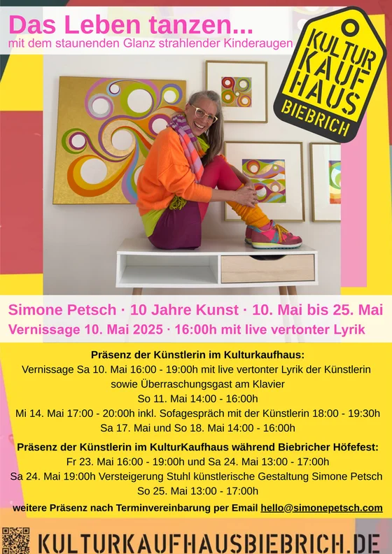 Finissage der Ausstellung „Das Leben tanzen“ von Simone Petsch