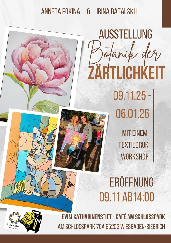 Ausstellungseröffnung „Botanik der Zärtlichkeit“ von Anneta Fokina & Irina Batalski